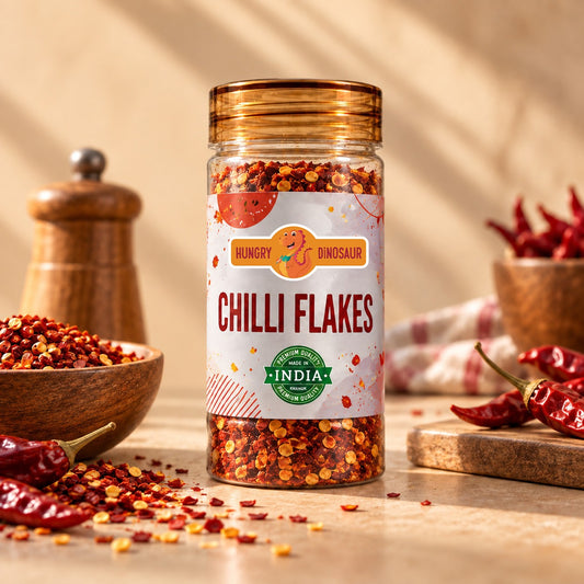 Chilli Flakes jar, front