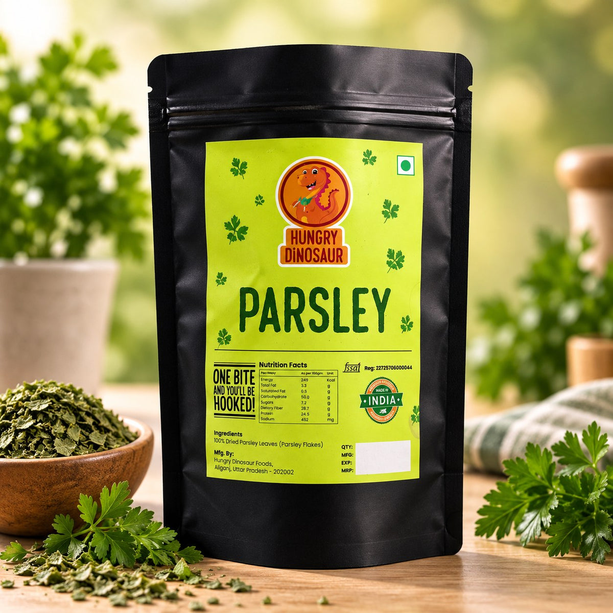Parsley pouch, front