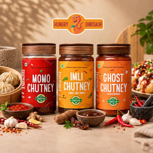 The Chutney Trio: Momo Chutney, Imli Chutney, Ghost Chutney
